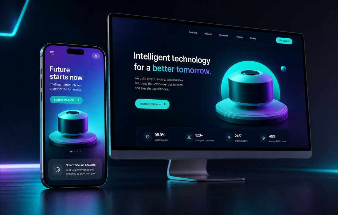 Mockup profissional do projeto Pasqualini Investimentos